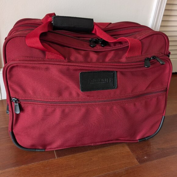 Lands' End Carry-On Travel Bag, Nylon, Red - Picture 1 of 16